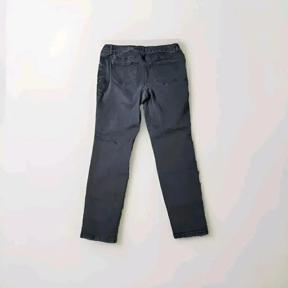 Womens Maurices Jeans 18 Short Black Straight Leg Mid Rise Regular Fit Pants - Picture 2 of 9